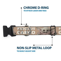 Plastic Clip Collar - Star Wars The Child Sitting Pose PRECIOUS CARGO Tan/White