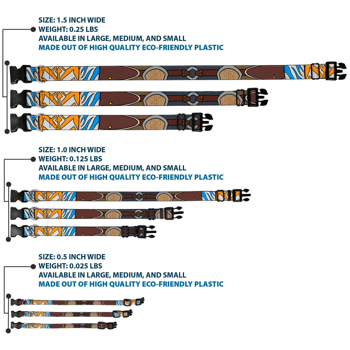 Plastic Clip Collar - Star Wars The Clone Wars Ahsoka Tano Bounding Elements2