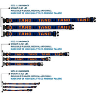 Plastic Clip Collar - Star Wars Jedi Order Insignia/TANO Text Blues/Orange
