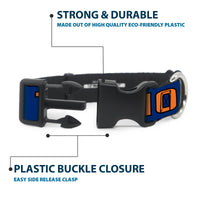 Plastic Clip Collar - Star Wars Jedi Order Insignia/TANO Text Blues/Orange