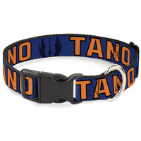 Plastic Clip Collar - Star Wars Jedi Order Insignia/TANO Text Blues/Orange