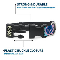 Plastic Clip Collar - Boba Fett BOBA LIVES Graffiti Stacked Multi Color
