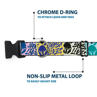 Plastic Clip Collar - Boba Fett BOBA LIVES Graffiti Stacked Multi Color