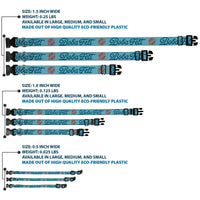 Plastic Clip Collar - Star Wars BOBA FETT Script and Logo Blues/Red
