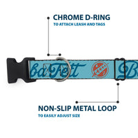 Plastic Clip Collar - Star Wars BOBA FETT Script and Logo Blues/Red