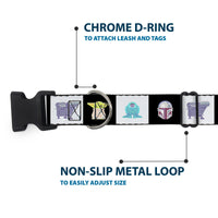 Plastic Clip Collar - Star Wars Mandalorian 4-Character Pose Blocks