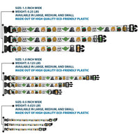 Plastic Clip Collar - Star Wars 6-Character Faces White