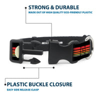 Plastic Clip Collar - Star Wars Millennium Falcon Stripe Black/Multi Color