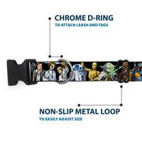 Plastic Clip Collar - Star Wars Classic Character Poses Black