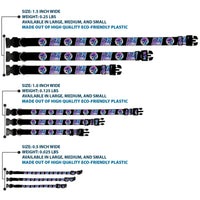 Plastic Clip Collar - Thor SON OF ODIN/Hamner Icon Black/White/Blues