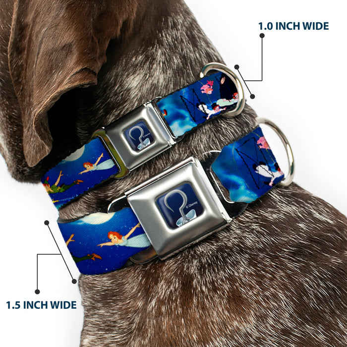 Captain Hook's Hook Full Color Seatbelt Buckle Collar - Peter Pan Flying Scene