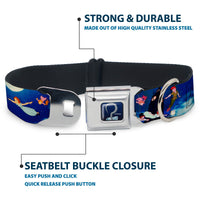 Captain Hook's Hook Full Color Seatbelt Buckle Collar - Peter Pan Flying Scene