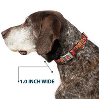 Timon Hula Pose Full Color Seatbelt Buckle Collar - Timon & Pumba The Hula Song Poses