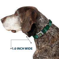 Toy Story Star Icon Full Color Black/Green Seatbelt Buckle Collar - Woody & Friends KEEP CALM & REACH FOR THE SKY Blues