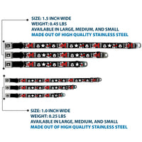 Mickey Mouse Face Full Color Black Seatbelt Buckle Collar - Classic Mickey Mouse 1928 Collage Black/White/Red