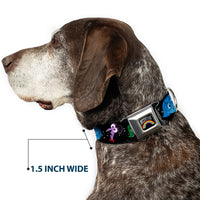 INSIDE OUT Rainbow Full Color Black/White/Multi Color Seatbelt Buckle Collar - INSIDE OUT/Emotion Expressions/EVERY DAY IS FULL OF EMOTIONS
