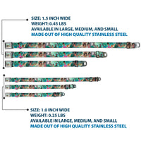 Mowgli Riding Baloo Full Color Seatbelt Buckle Collar - The Jungle Book Scenes