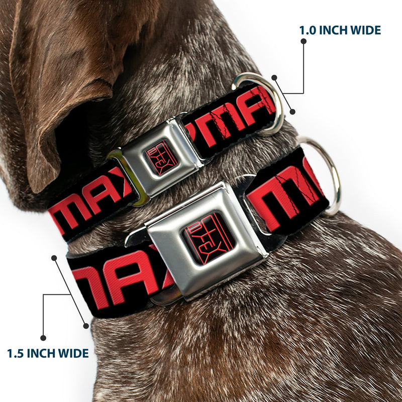 BAYMAX Hanko Full Color Black Red Seatbelt Buckle Collar - BAYMAX Poses Black/White/Red
