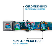 Stitch Hula Pose Full Color Seatbelt Buckle Collar - Stitch Hula Dance 5-Poses