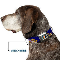 Jasmine CLOSE-UP Full Color Seatbelt Buckle Collar - Aladdin & Jasmine Magic Carpet Ride Scenes