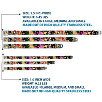 Alice CLOSE-UP Full Color Seatbelt Buckle Collar - Alice's Encounters in Wonderland
