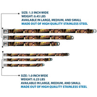 Snow White Full Color Black Seatbelt Buckle Collar - Snow White & the Seven Dwarfs Scenes