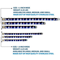 Cinderella CLOSE-UP Full Color Seatbelt Buckle Collar - Cinderella Transformation Blue Fade