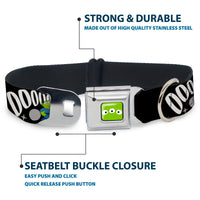 Toy Story Alien Eyes Full Color Green/Black/White Seatbelt Buckle Collar - Toy Story 3-Aliens OOOOOHHH Black/White/Gray