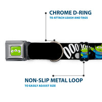 Toy Story Alien Eyes Full Color Green/Black/White Seatbelt Buckle Collar - Toy Story 3-Aliens OOOOOHHH Black/White/Gray