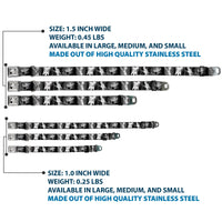 Tinker Bell CLOSE-UP Full Color Black White Seatbelt Buckle Collar - Tinker Bell Scenes Black/White
