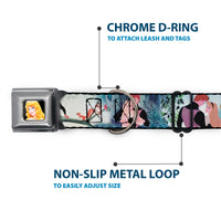 Sleeping Beauty Full Color Seatbelt Buckle Collar - Sleeping Beauty Woods Scenes
