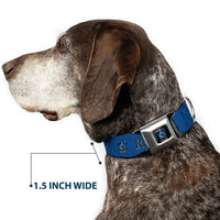 Ravenclaw Crest Full Color Seatbelt Buckle Collar - Harry Potter RAVENCLAW & Crest Blue/Black