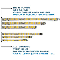 Hufflepuff Crest Full Color Seatbelt Buckle Collar - Harry Potter HUFFLEPUFF/Stars Argyle Plaid Gray/Gold/Browns