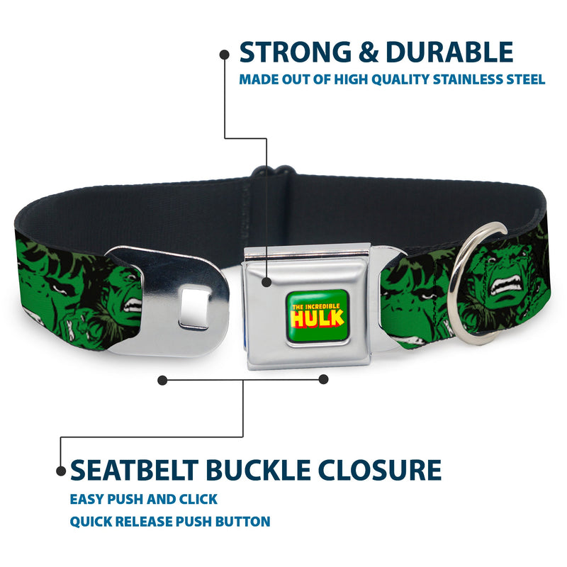 THE HULK Seatbelt Buckle Collar - The Hulk Stacked