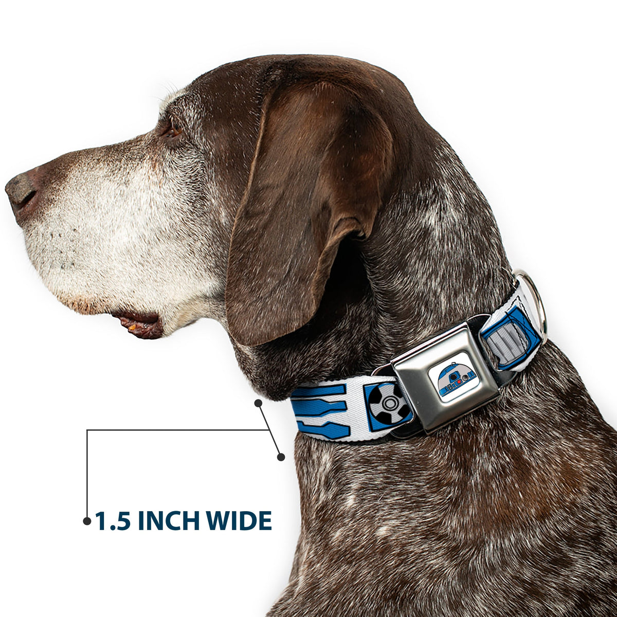 Star Wars R2-D2 Head Full Color White/Black/Blue/Gray/Red Seatbelt Buckle Collar - Star Wars R2-D2 Bounding Parts4 White/Black/Blue/Gray/Red