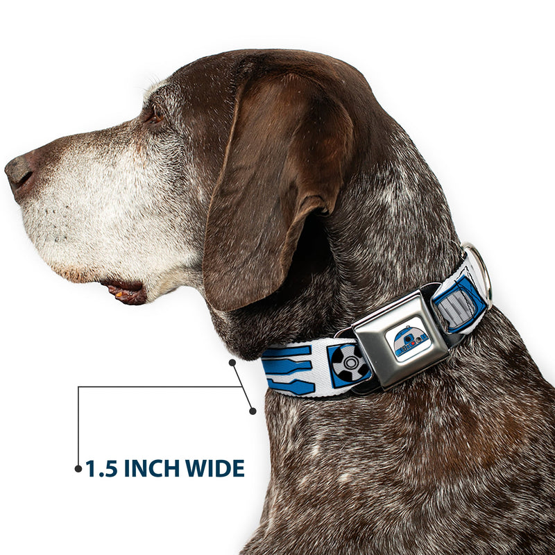 Star Wars R2-D2 Head Full Color White/Black/Blue/Gray/Red Seatbelt Buckle Collar - Star Wars R2-D2 Bounding Parts4 White/Black/Blue/Gray/Red
