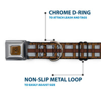 Star Wars Chewbacca Face CLOSE-UP Full Color Brown Seatbelt Buckle Collar - Star Wars Chewbacca Bandolier Bounding Browns/Gray