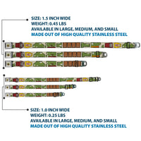Star Wars Boba Fett Helmet Full Color Tan Seatbelt Buckle Collar - Star Wars Boba Fett Utility Belt Bounding Tan