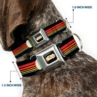 STAR WARS Stripe Logo Full Color Black/Multi Color Seatbelt Buckle Collar - Star Wars Millennium Falcon Stripe Black/Multi Color