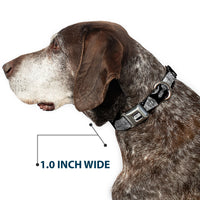 STAR WARS Logo Full Color Black/White Seatbelt Buckle Collar - Star Wars Ships and Vehicles Black/Grays