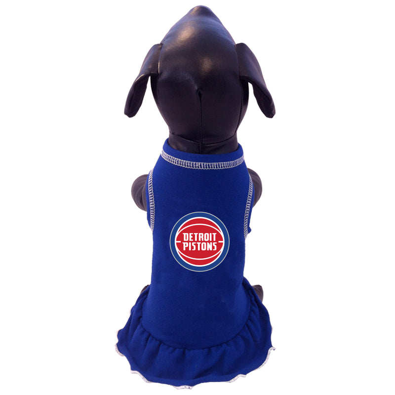 Detroit Pistons Pet Cheerleader Ruffled Dress