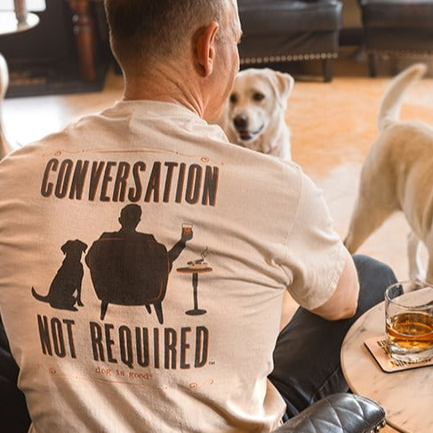 Conversation Not Required T-Shirt - Whiskey Tan