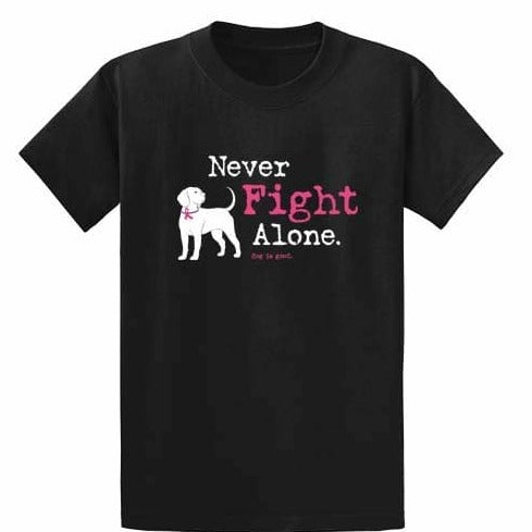 Never Fight Alone T-Shirt - Black - CLOSEOUT