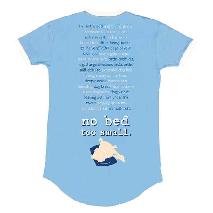 Sleep Shirt: Never Sleep Alone (Light Blue)