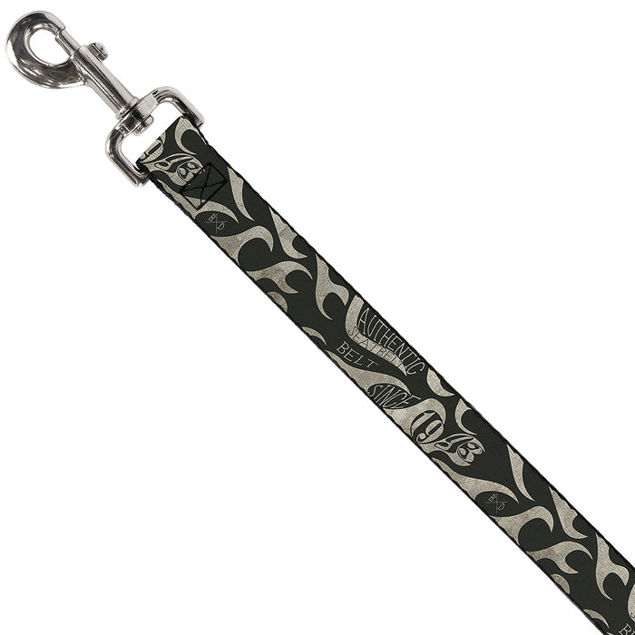 Dog Leash - BD AUTHENTIC SEATBELT BELT SINCE 1993 Flames Olive/Tan