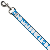 Dog Leash - BUCKLE-DOWN Shapes Turquoise/White