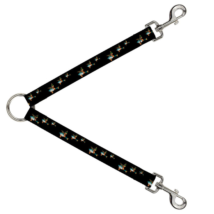 Dog Leash Splitter - Flying Mallards Black