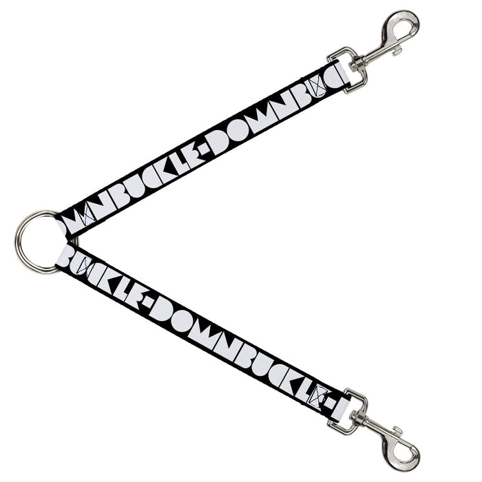 Dog Leash Splitter - BUCKLE-DOWN Shapes Black/White
