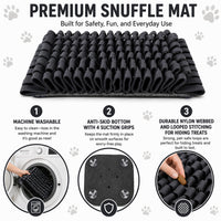 Pet Life ® 'Sniffer Grip' Interactive Anti-Skid Suction Pet Snuffle Mat