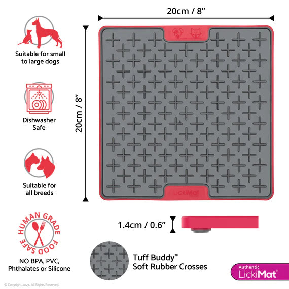 LickiMat Tuff Buddy for Cats - Pink